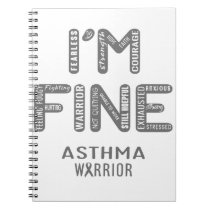 Asthma Warrior - I AM FINE Notebook