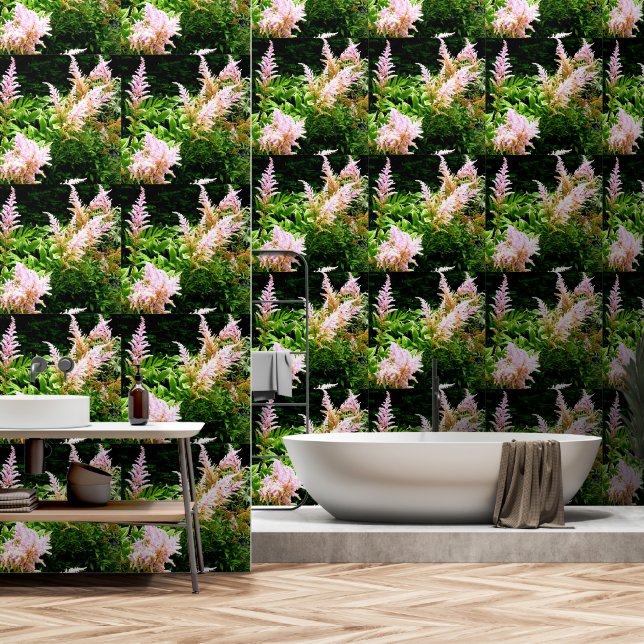 Astilbe Wallpaper (Bathroom)
