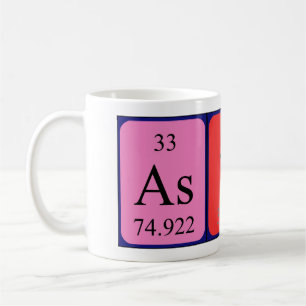 Astin periodic table name mug