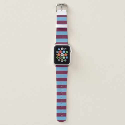 Aston Villa stripes football club colors premier l Apple Watch Band