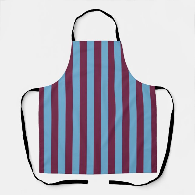 Aston Villa stripes football club colors premier l Apron (Front)