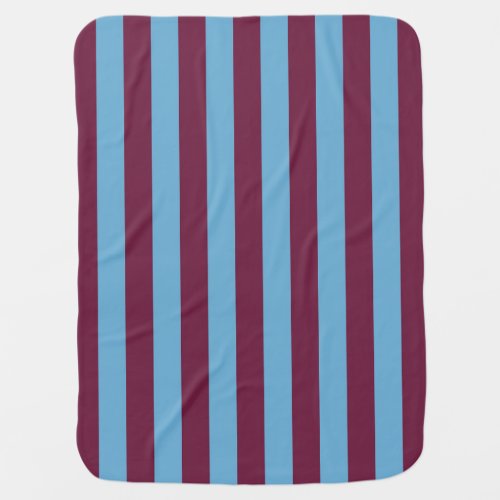 Aston Villa stripes football club colors premier l Baby Blanket