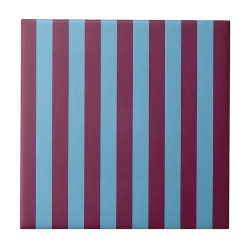 Aston Villa stripes football club colors premier l Ceramic Tile