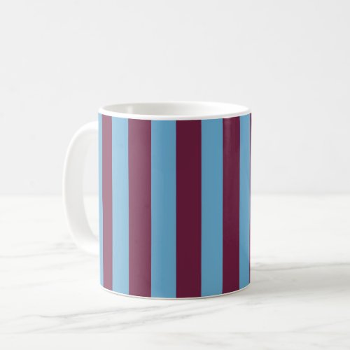 Aston Villa stripes football club colors premier l Coffee Mug
