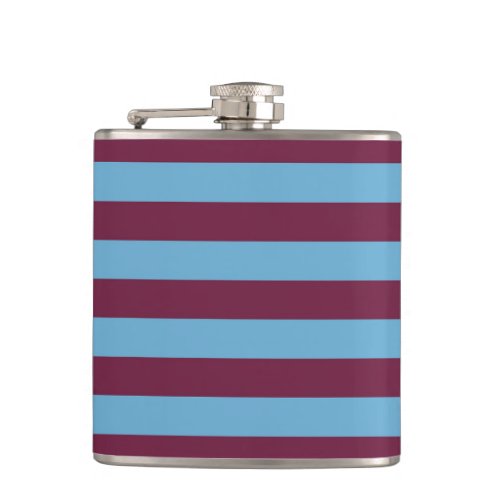 Aston Villa stripes football club colors premier l Flask