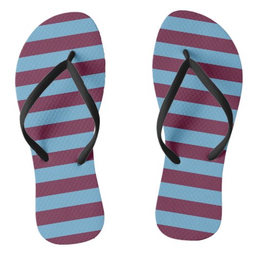 Aston Villa stripes football club colors premier l Flip Flops