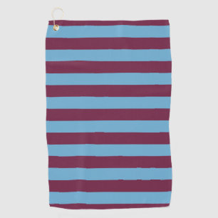 Aston Villa stripes football club colors premier l Golf Towel