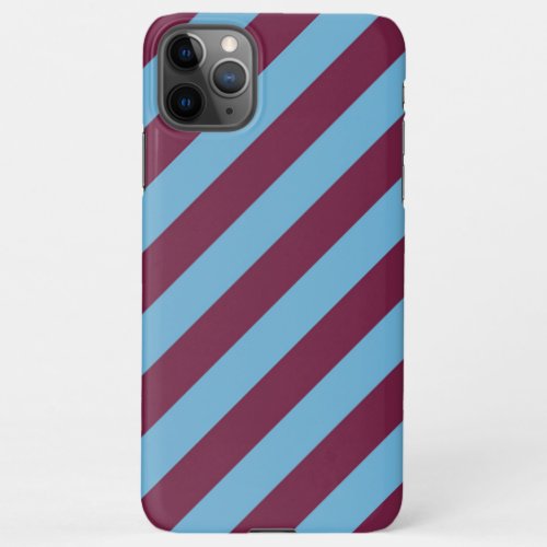 Aston Villa stripes football club colors premier l iPhone 11Pro Max Case