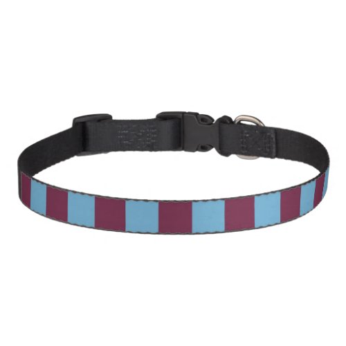 Aston Villa stripes football club colors premier l Pet Collar