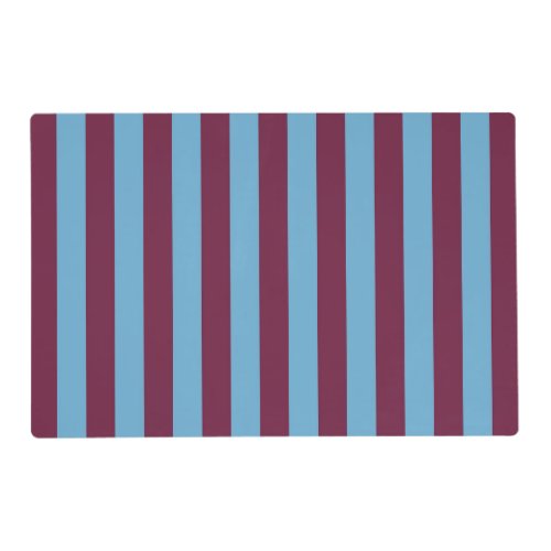Aston Villa stripes football club colors premier l Placemat