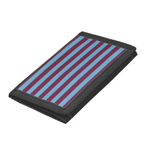 Aston Villa stripes football club colors premier l Tri-fold Wallet