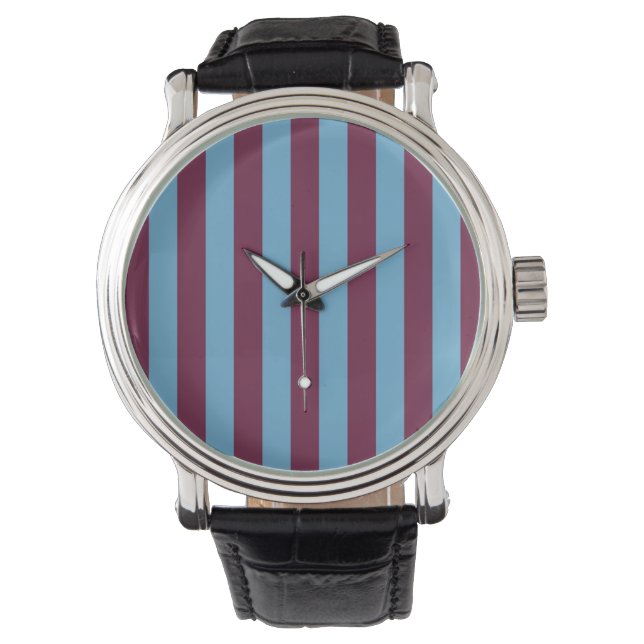Aston Villa stripes football club colors premier l Watch (Front)
