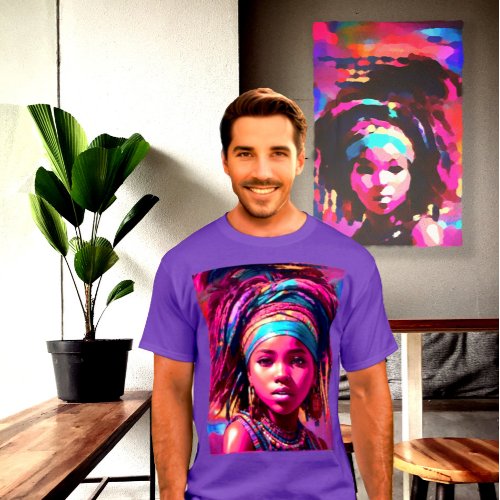 Astonishing African Girl Wearable Artistry T_Shirt