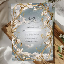 Astonishing Art Nouveau Gold and florals Wedding