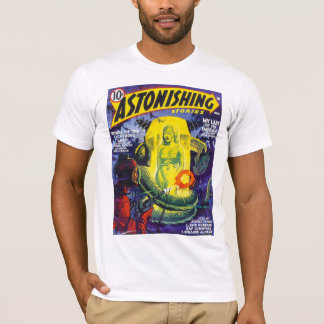 ASTONISHING STORIES Vintage Pulp Magazine Cover T-Shirt