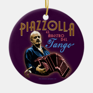 Astor Piazzolla Ceramic Ornament