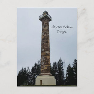 Astoria Column on the Oregon Coast Postcard