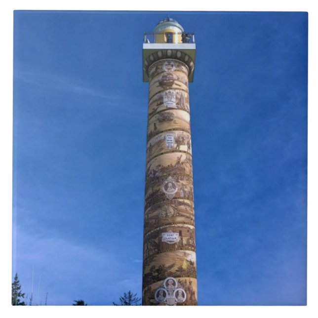 Astoria Column, Oregon Ceramic Tile (Front)