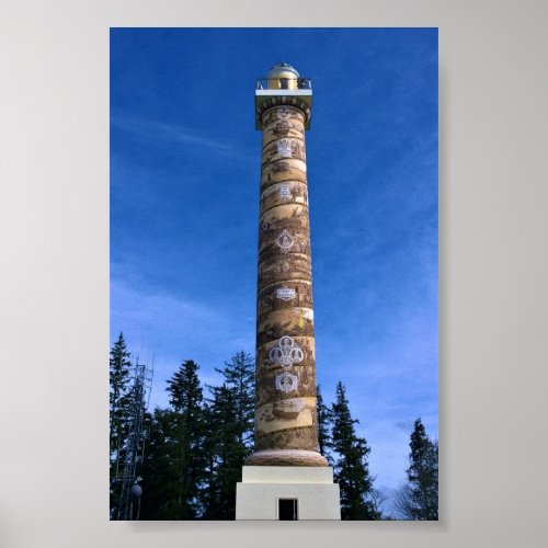 Astoria Column Oregon Poster