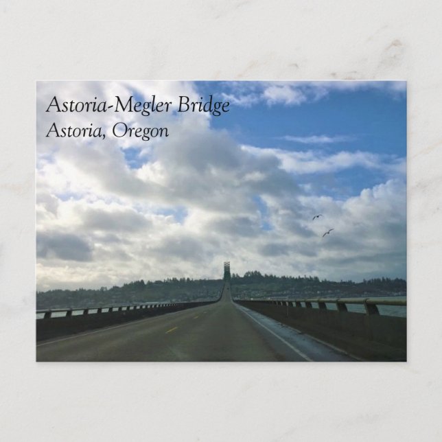 Astoria-Megler Bridge, Astoria, Oregon Postcard (Front)