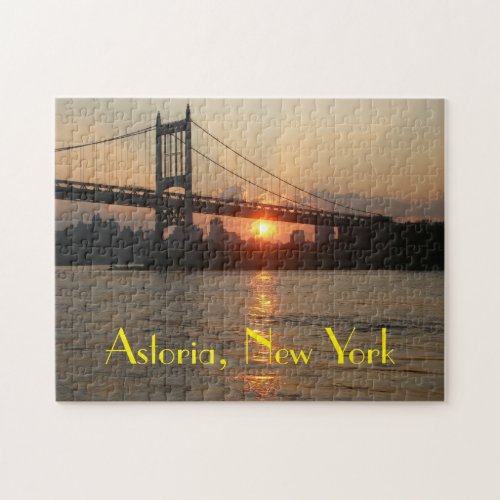 Astoria NY Jigsaw Puzzle Featuring RFK Bridge