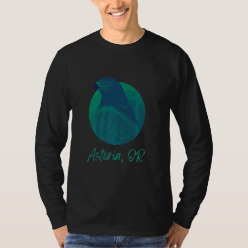 Astoria Or Osprey Sea Green Raptor Ocean Bird  T_Shirt