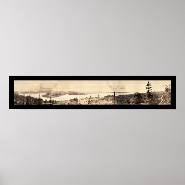 Astoria, OR South View Photo 1912 Poster (Front)