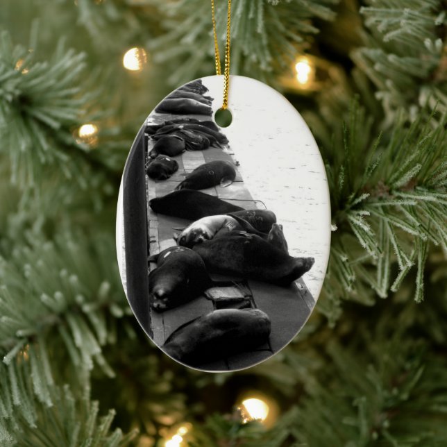 Astoria, Oregon Ceramic Ornament (Tree)