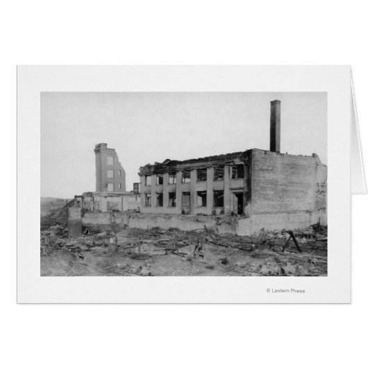Astoria, Oregon Fire View of Astoria Natl. Bank (Front Horizontal)