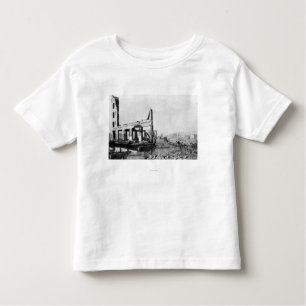 Astoria, Oregon Fire View of Weinard Hotel Toddler T-shirt
