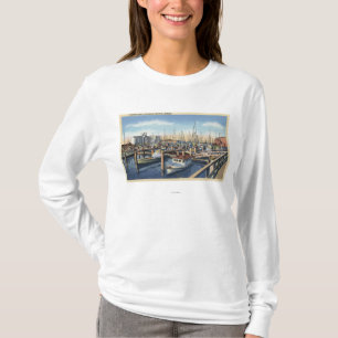 Astoria, Oregon - Fishing Fleet in Harbor T-Shirt