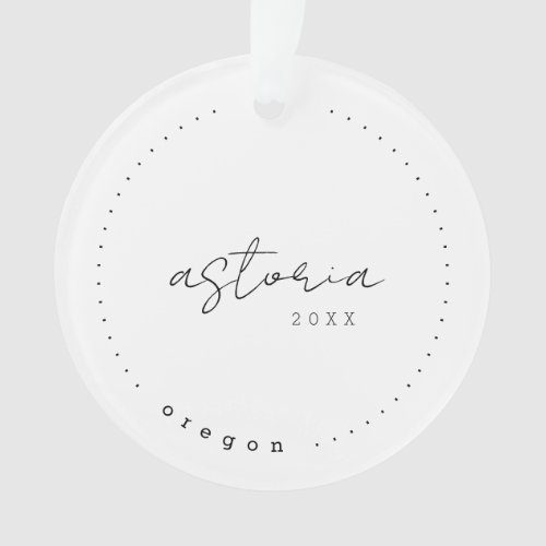 Astoria Oregon OR Travel United States Simple Ornament