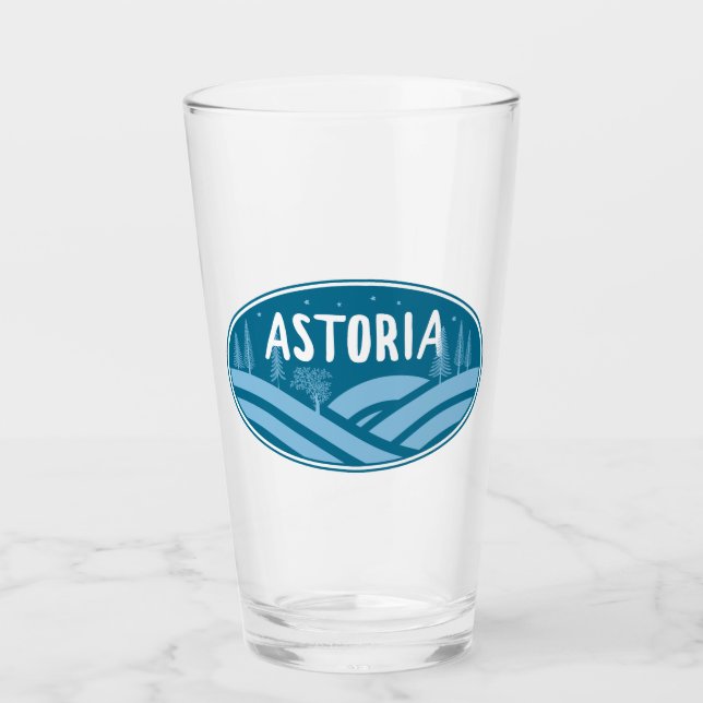 Astoria Oregon Outdoors Glass (Front)