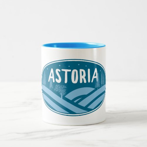 Astoria Oregon Outdoors Two_Tone Coffee Mug