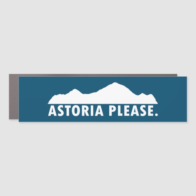 Astoria Oregon Please Car Magnet (Front)