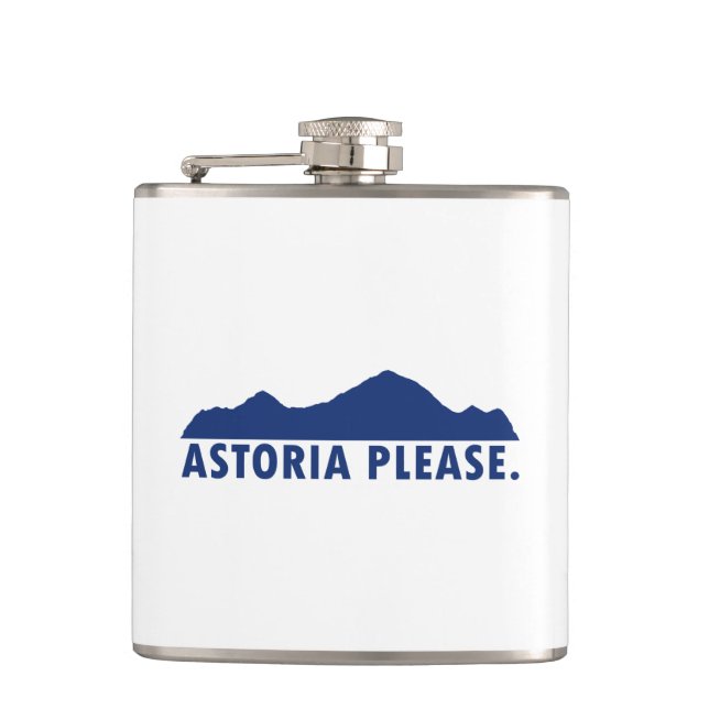 Astoria Oregon Please Flask (Front)