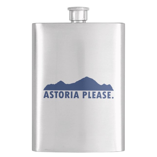 Astoria Oregon Please Flask (Front)