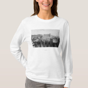 Astoria, Oregon Scene with Ferry Slip T-Shirt