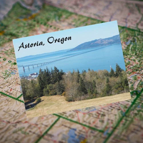Astoria Oregon Travel Photo Postcard