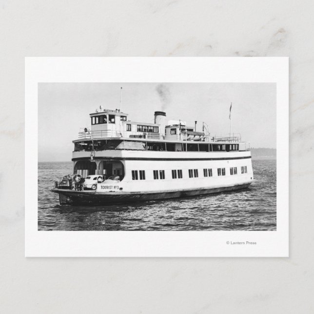 Astoria, Oregon View of Ferry Astoria Photograph Postcard (Front)
