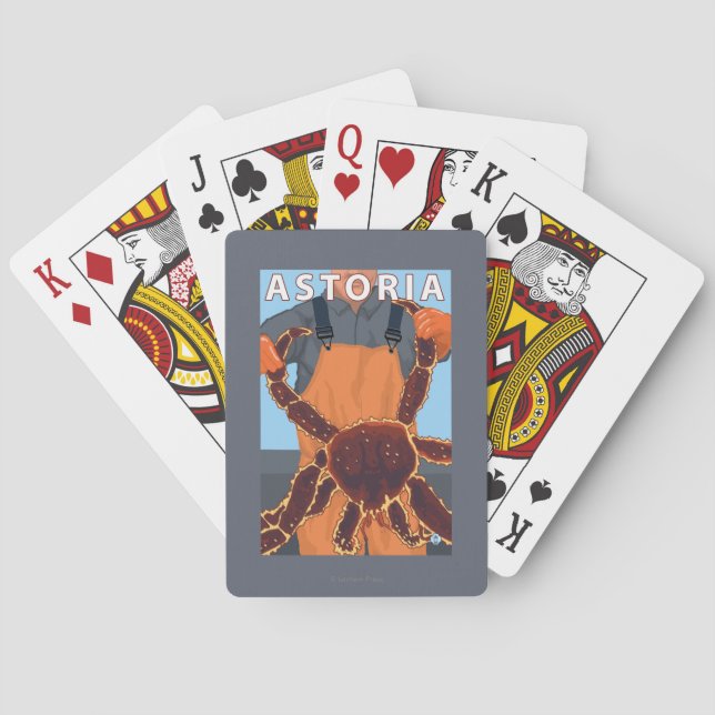 Astoria, OregonKing Crab Poker Cards (Back)