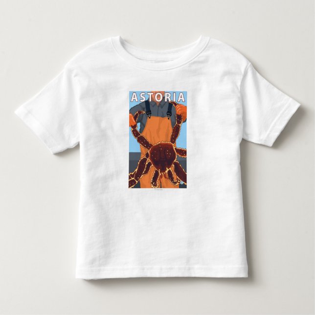 Astoria, OregonKing Crab Toddler T-shirt (Front)