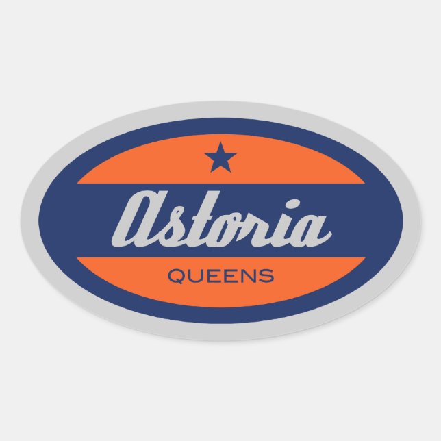 Astoria Oval Sticker (Front)