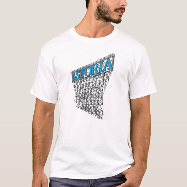 Astoria Queens New York Scaffolding Design T-Shirt (Front)