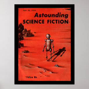 Astounding - 1955.10_Pulp Art Poster