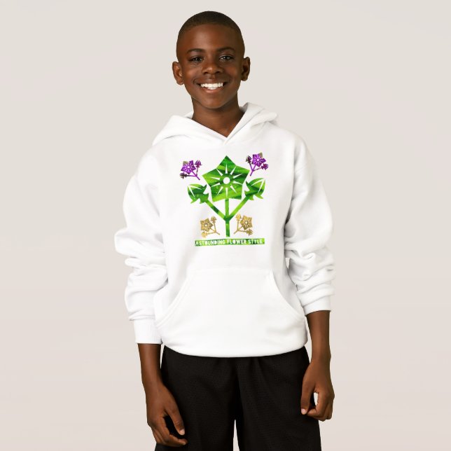 Astounding flower style hoodie (Front Full)