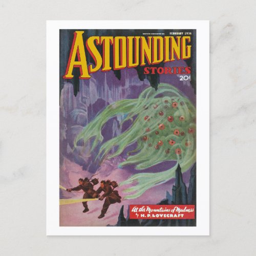 Astounding Stories Feb 1936 Postcard