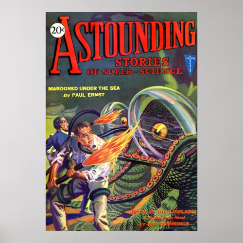 Astounding Stories of Super Science Fiction Poster