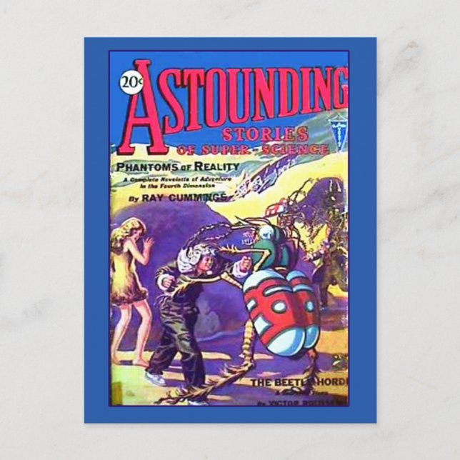 Astounding Stories of Super Science Jan 1930 Postcard (Front)