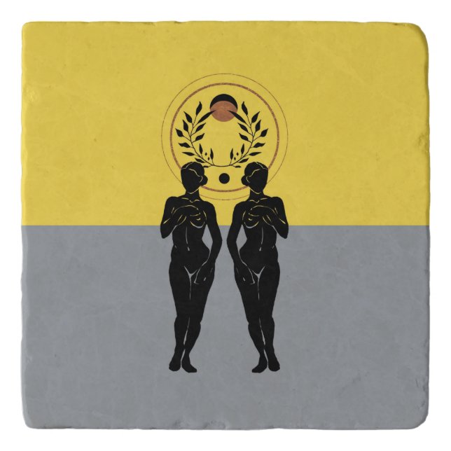 Astra Feminine Modern Art Trivet (Front)